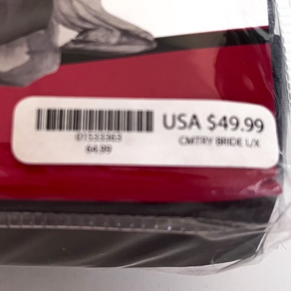 Spirit Cemetery Bride Womens Adult Halloween Costume Size L/XL Black Gown Veil - Picture 6 of 6